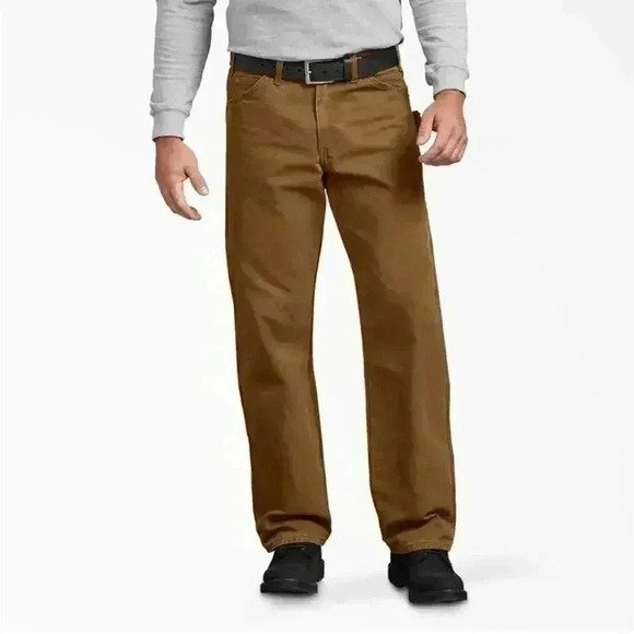 Dickies Carpenter Jean Relaxed Fit Straight Leg NWT Brown Size 38X32 - Picture 1 of 7
